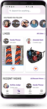 NAVA & Co. app likes feature screen