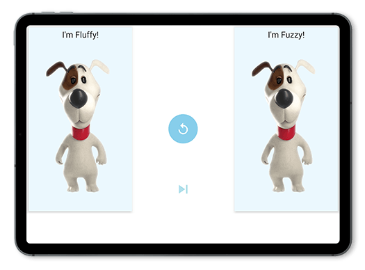 Puppet Interview app showing an interview session